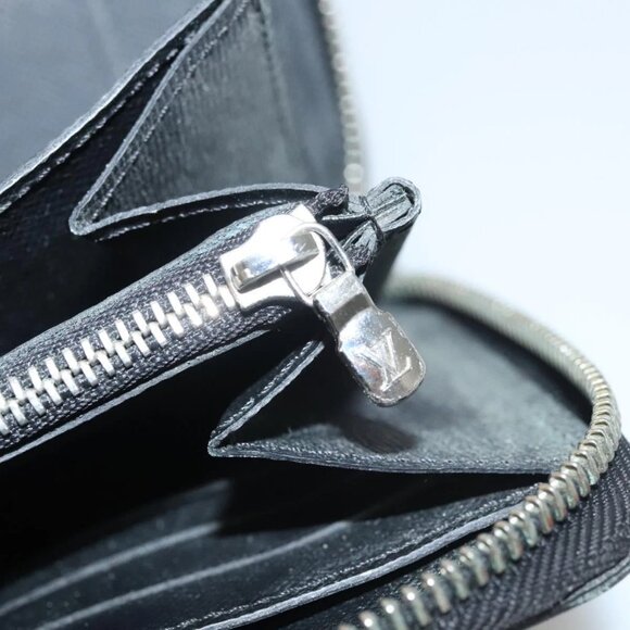 LOUIS VUITTON Epi Zippy Organizer Long Wallet Black M63852 LV Auth - Picture 10 of 16